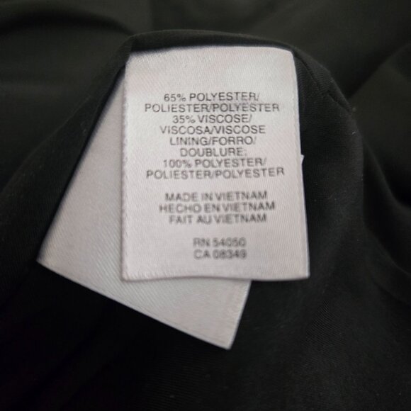 Anne Klein Black and White Polka Dot Peplum Dress Size 8 - Picture 10 of 10